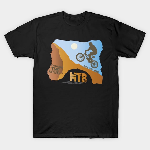 MTB Mountain bike T-Shirt by mypointink